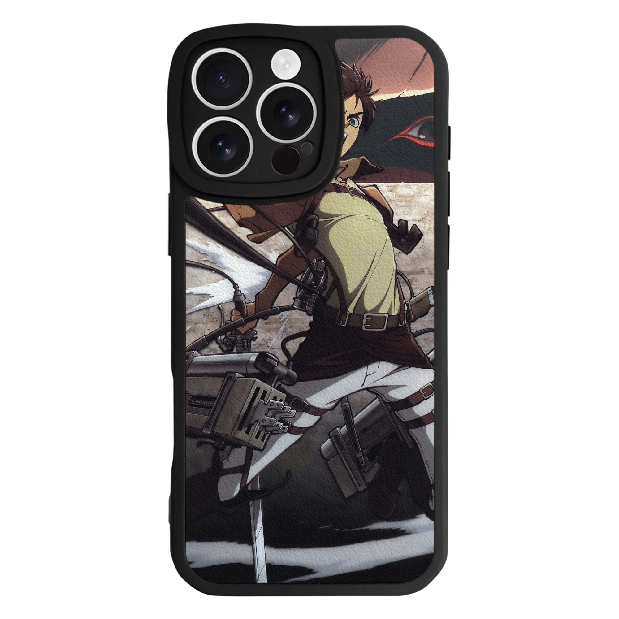 （画像用） 進撃の巨人 Attack on Titan 【iPhone 16シリーズ対応】シリコンスマホケース（レザー調） 材質：シリコン